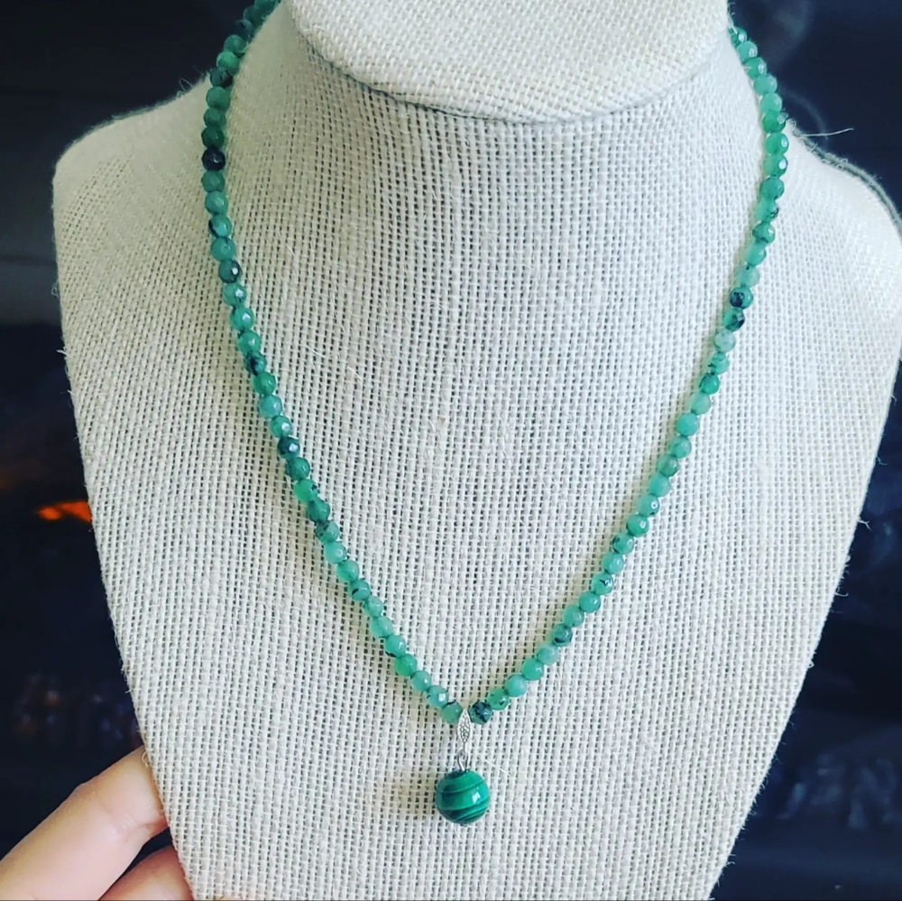 Zoisite necklace
